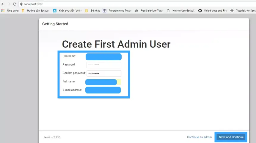 Jenkins là gì? Cách cài đặt và cấu hình Jenkins cho người mới 68 Chọn Save and Continue