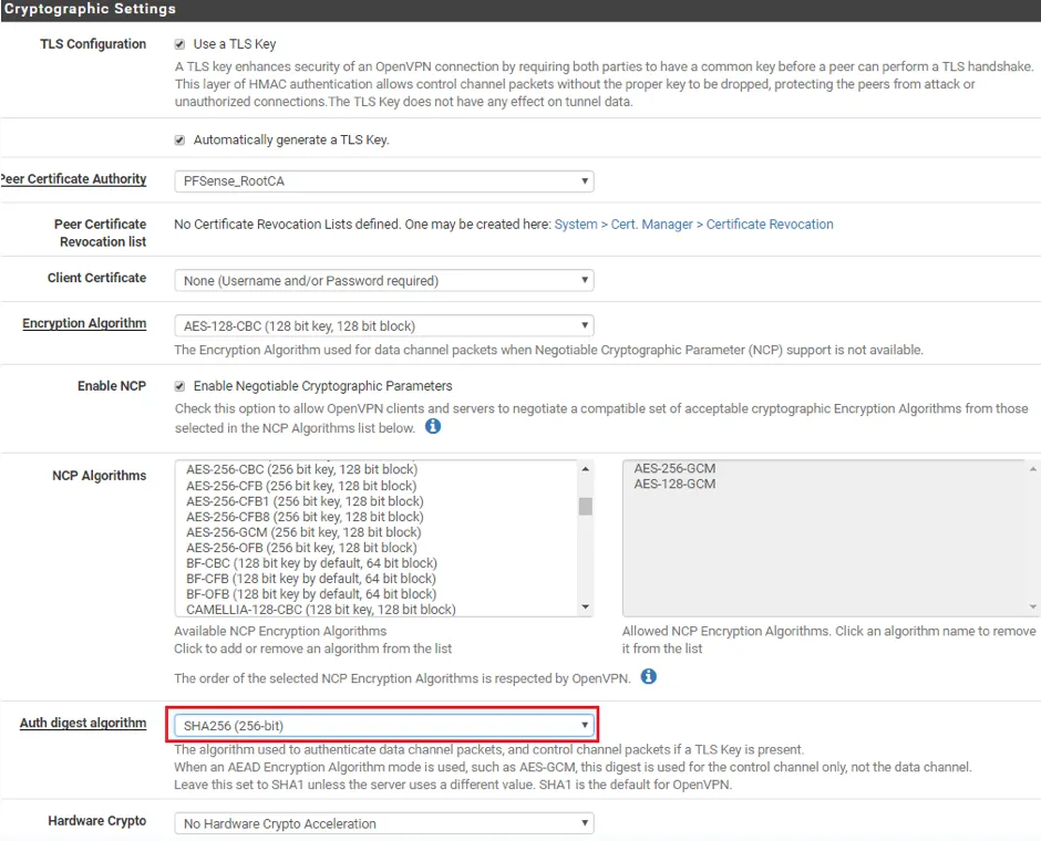 Cách cấu hình OpenVPN trên PFSense đơn giản nhất 60 Cách cấu hình OpenVPN trên PFSense đơn giản