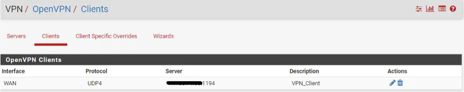 Cách cấu hình OpenVPN trên PFSense đơn giản nhất 61 Kết quả sau khi tạo OpenVPN Client trên PFSense