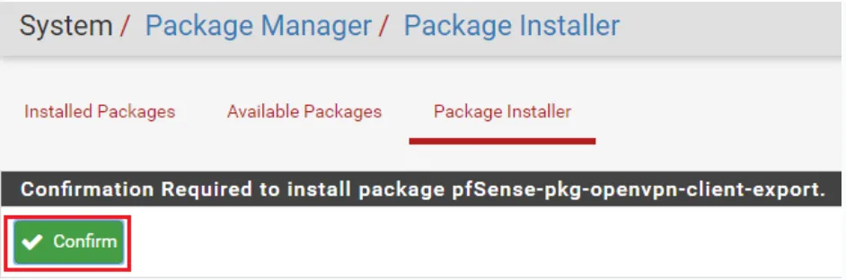 Cách cấu hình OpenVPN trên PFSense đơn giản nhất 64 Chọn Confirm