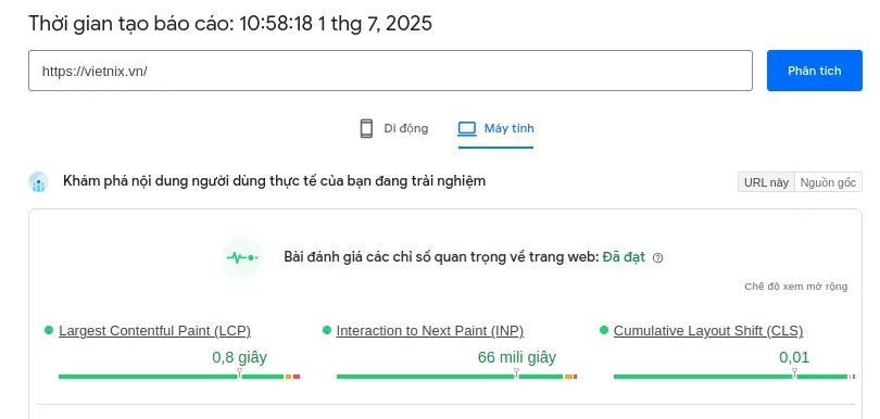 Dữ liệu thực tế (Field Data) – từ người dùng thật