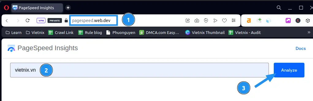 Hướng dẫn kiểm tra tốc độ tải trang web bằng PSI