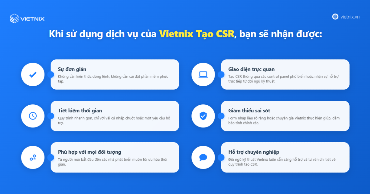 Sử dụng dịch vụ Vietnix để tạo CSR đem lại nhiều lợi ích thiết thực