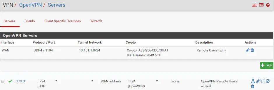 Cách cấu hình OpenVPN trên PFSense đơn giản nhất 56 Hoàn thành cấu hình OpenVPN trên PFSense