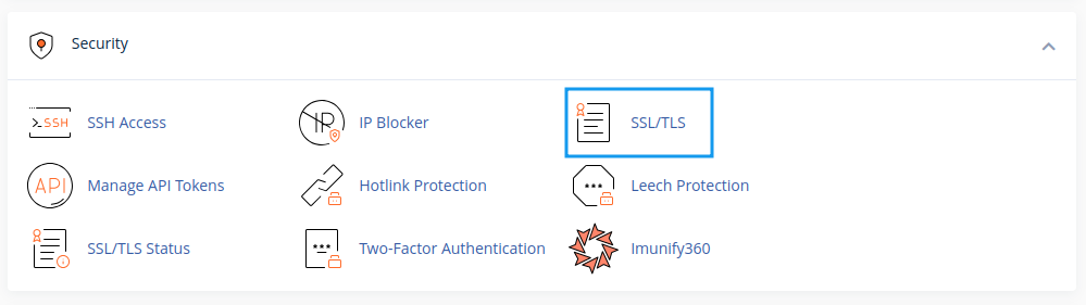 Công cụ tạo SSL trong cPanel