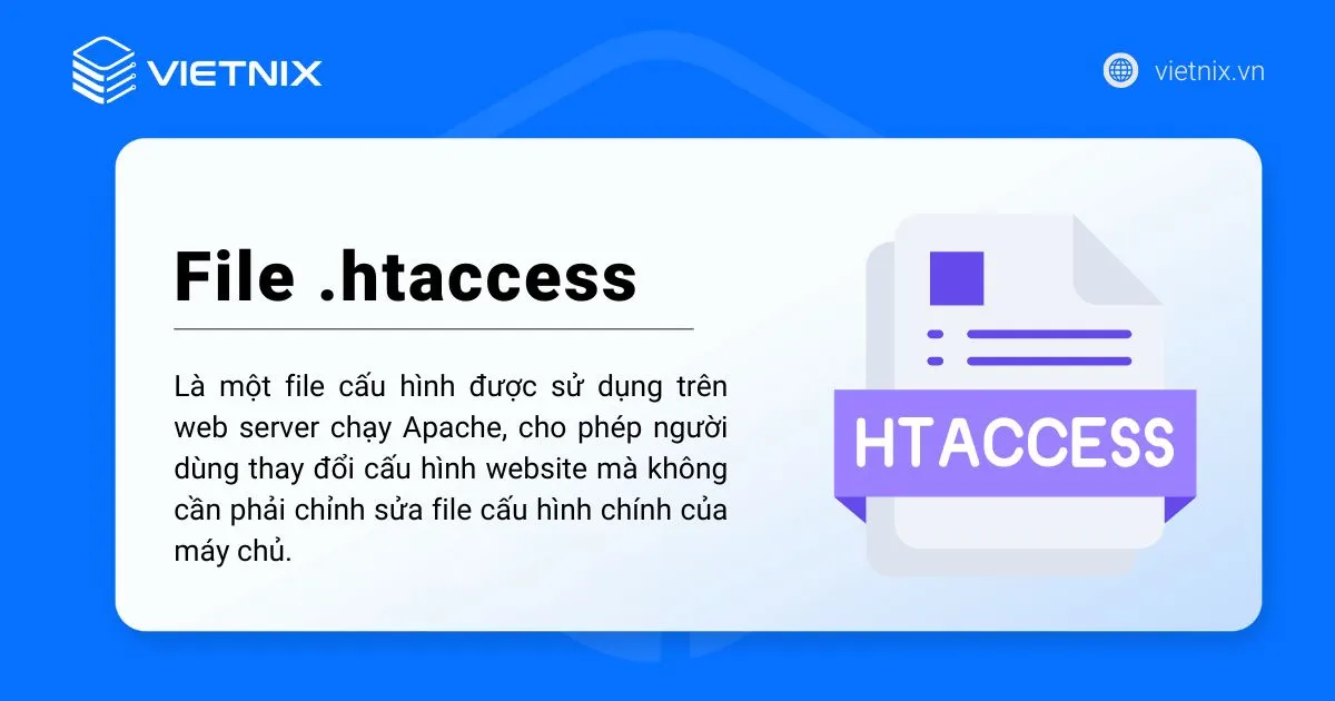 Khái niệm file .htaccess là gì