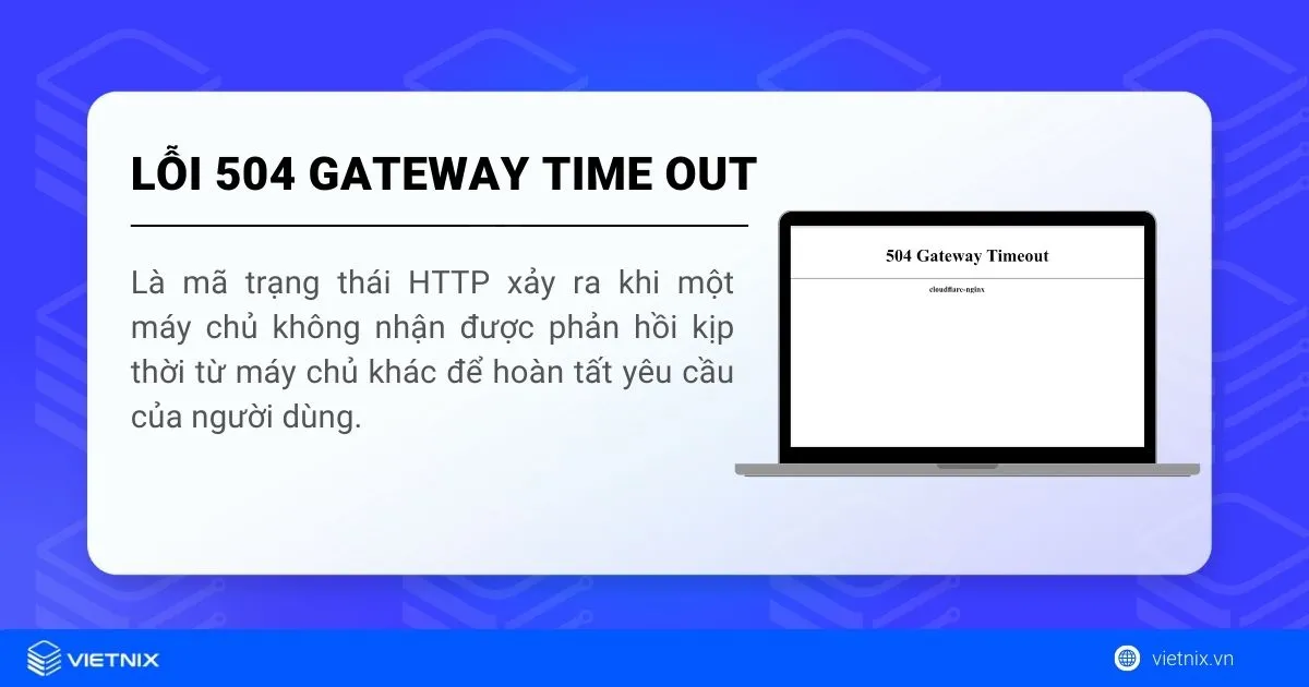 Lỗi 504 Gateway Time out là gì?