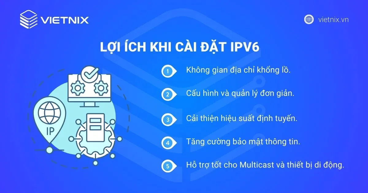Lợi ích khi cài đặt IPv6