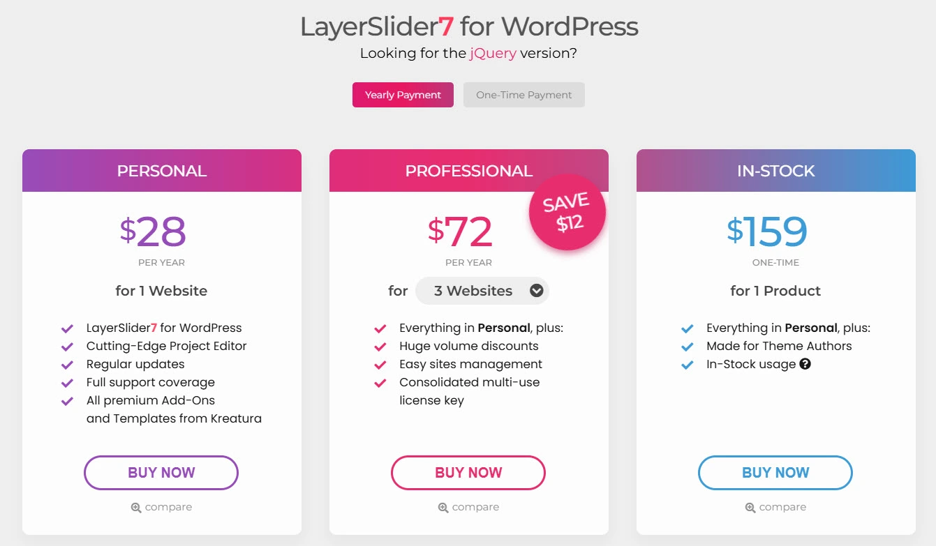 Giá LayerSlider