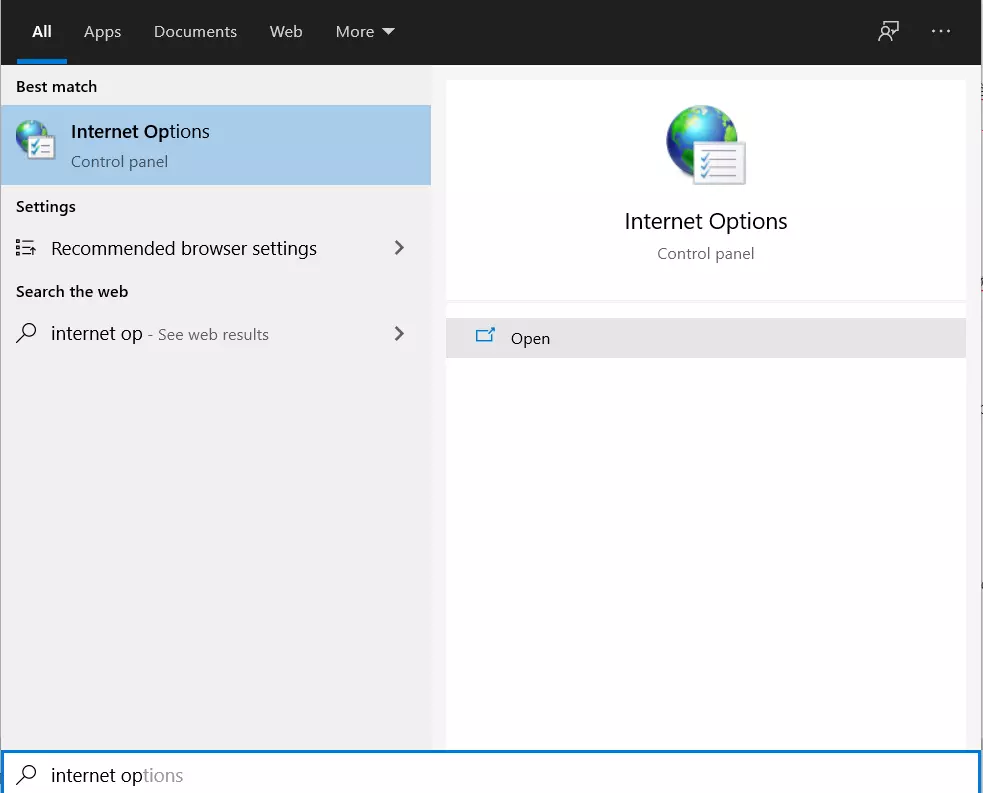 Lỗi err_ssl_protocol_error là gì? Nguyên nhân và cách khắc phục nhanh chóng 59 Chọn Internet Options