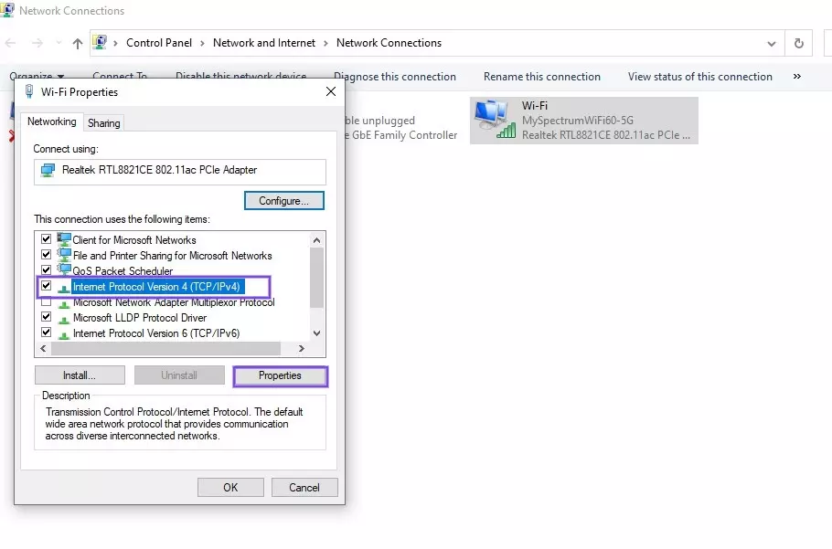 lỗi dns server isn't responding win 7