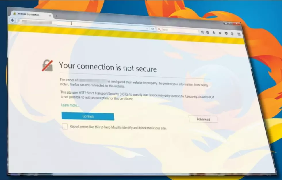 lỗi your connection is not secure