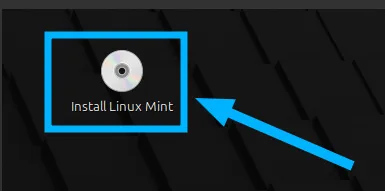 Nhấp "Install Linux Mint" để bắt đầu cài đặt