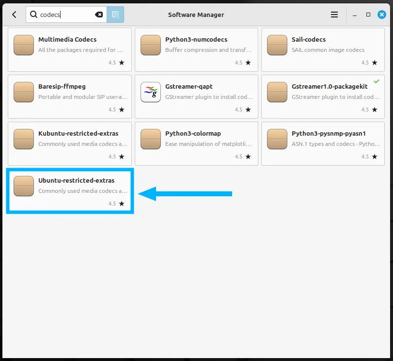 Linux Mint là gì? So sánh ưu nhược điểm giữa Linux Mint và Ubuntu 52 Tìm Codec trong gói Ubuntu-restricted-extras