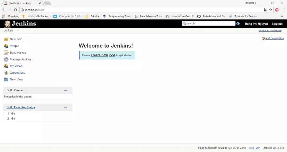 chào mừng bạn đến với Jenkins