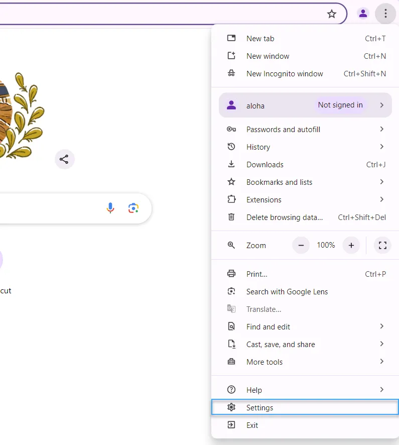 Lỗi err_ssl_protocol_error là gì? Nguyên nhân và cách khắc phục nhanh chóng 53 Chọn Settings