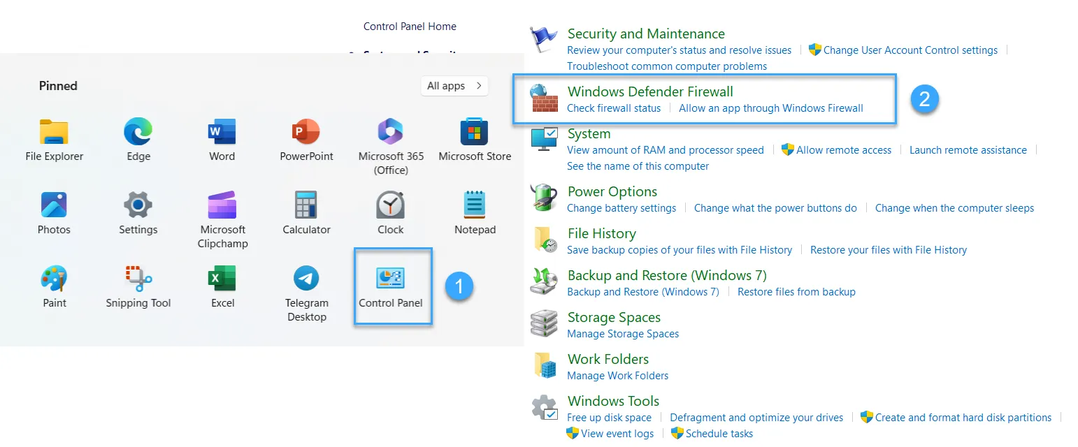 Lỗi err_ssl_protocol_error là gì? Nguyên nhân và cách khắc phục nhanh chóng 45 Chọn Windows Defender Firewall