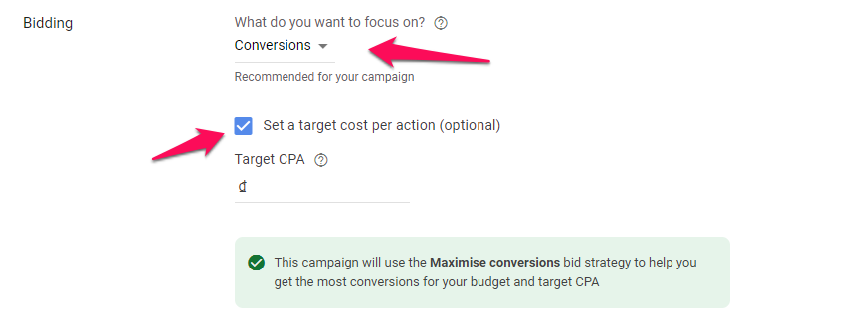 Tối ưu hóa đặt giá thầu Google Ads