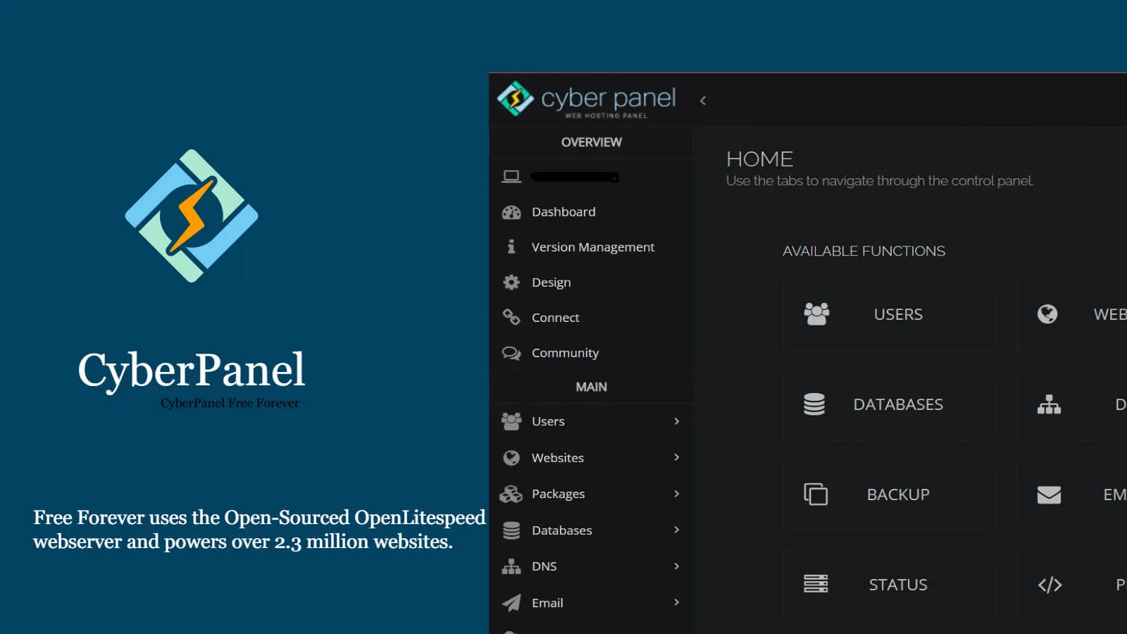 CyberPanel – Phần mềm quản lý VPS hỗ trợ đa ứng dụng