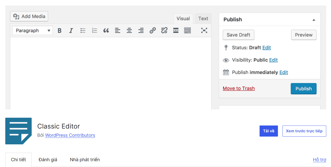 Top 16 plugin cần thiết cho WordPress 30 Classic Editor