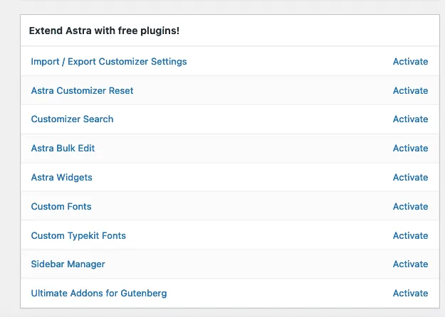 Extend Astra with free plugins!