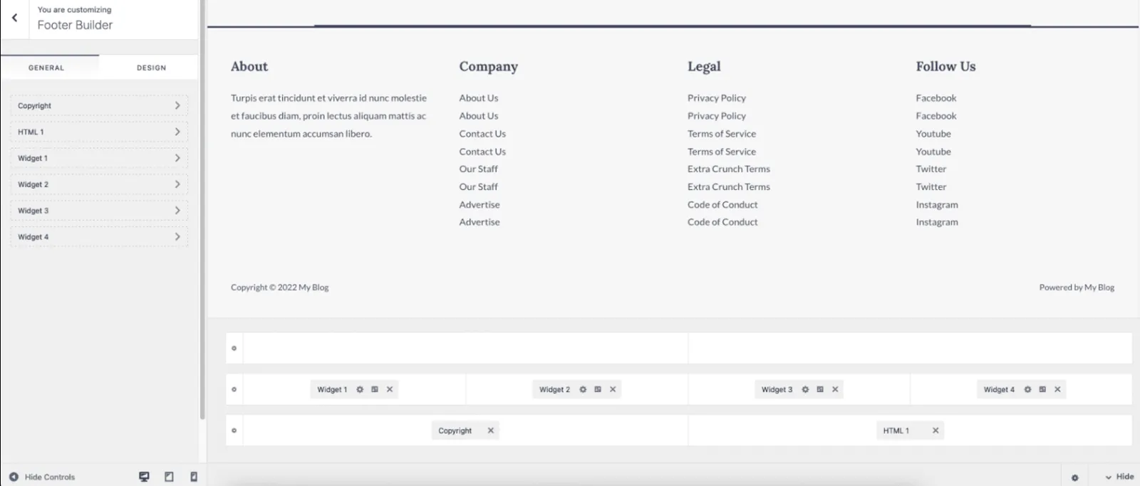 Footer Builder