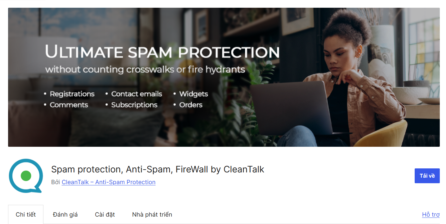 Spam Protection, AntiSpam, FireWall by CleanTalk