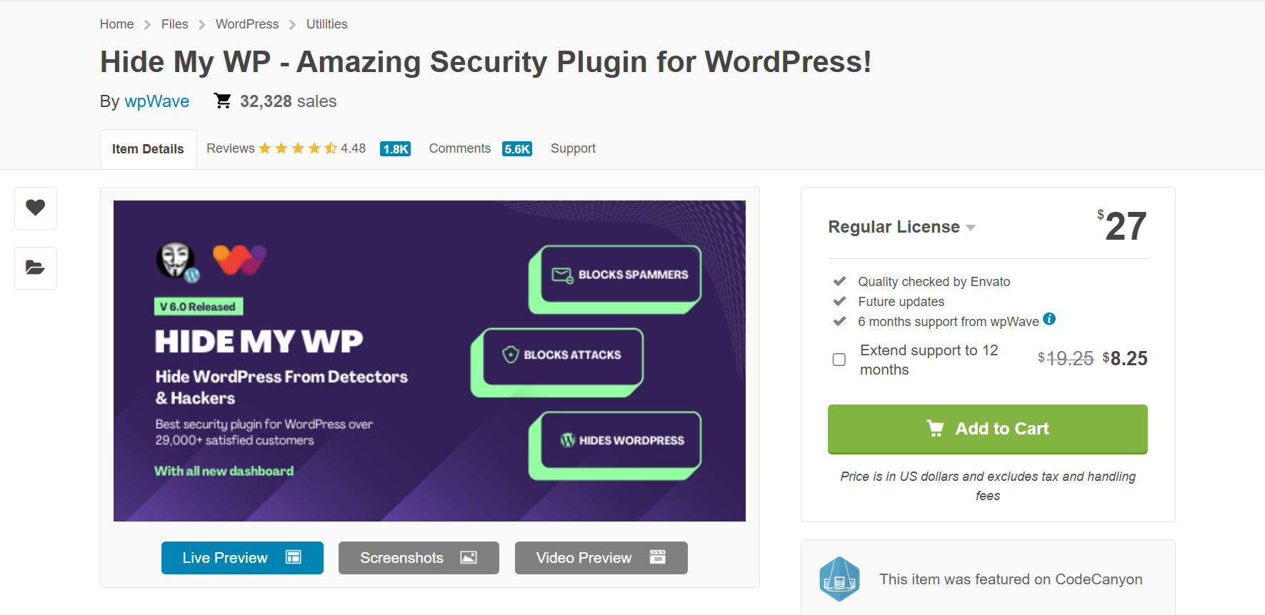Plugin chống spam Hide My WP