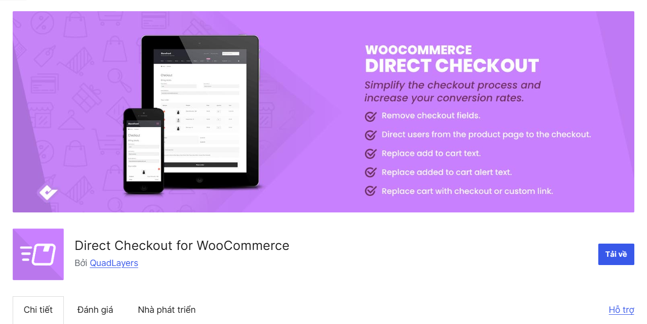 Direct Checkout for WooCommerce