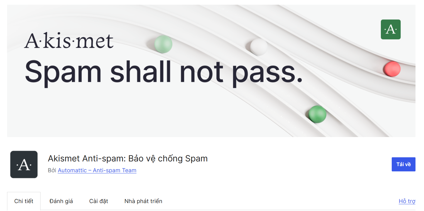 Plugin Akismet Spam Protection