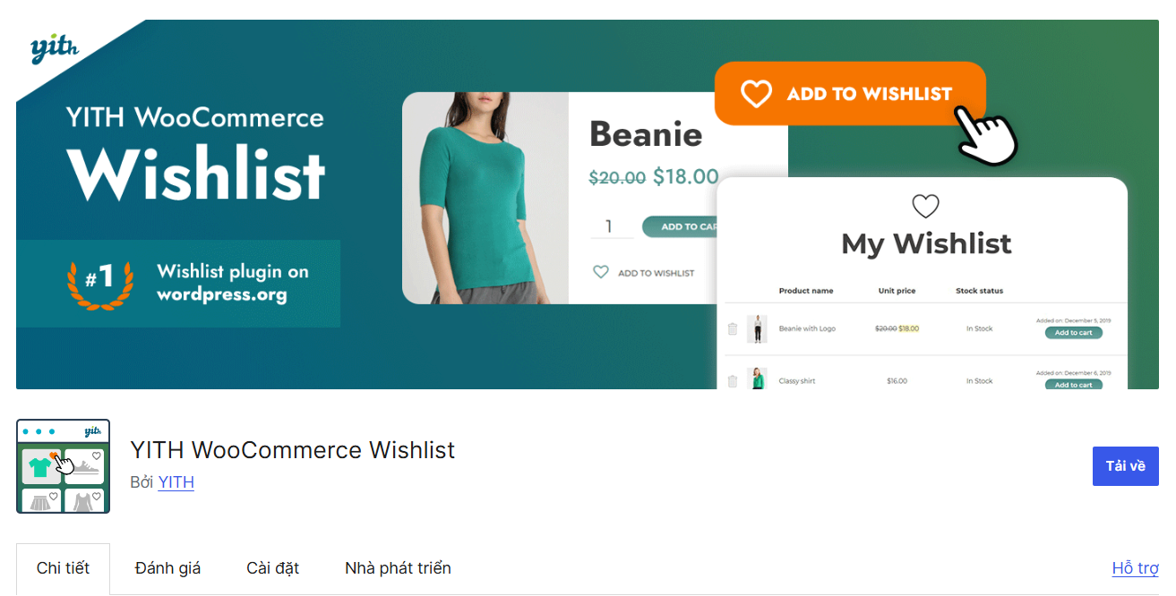 YITH WooCommerce Wishlist