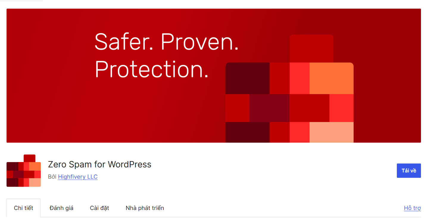 Plugin Zero Spam for WordPress