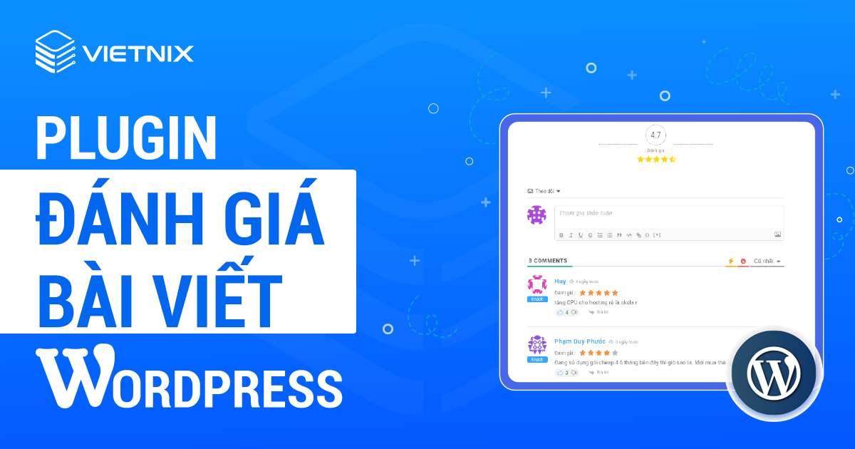Plugin đánh giá bài viết WordPress
