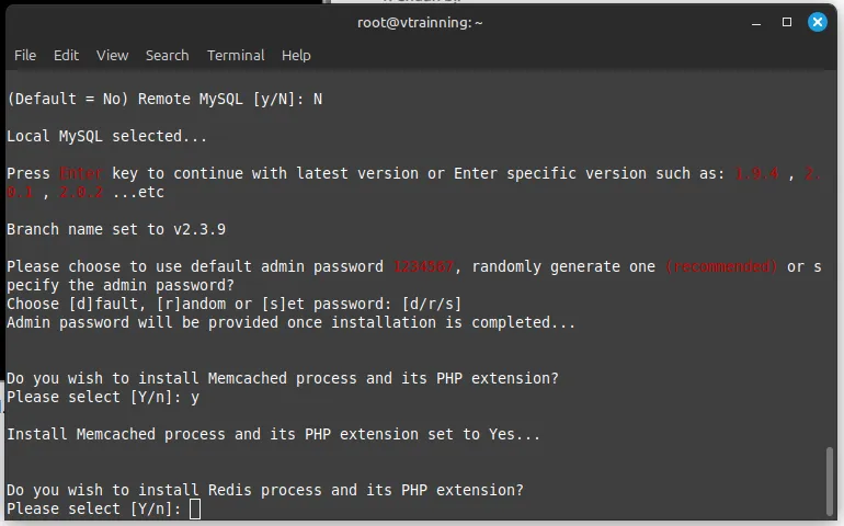 Cài đặt Memcached và phiên bản PHP