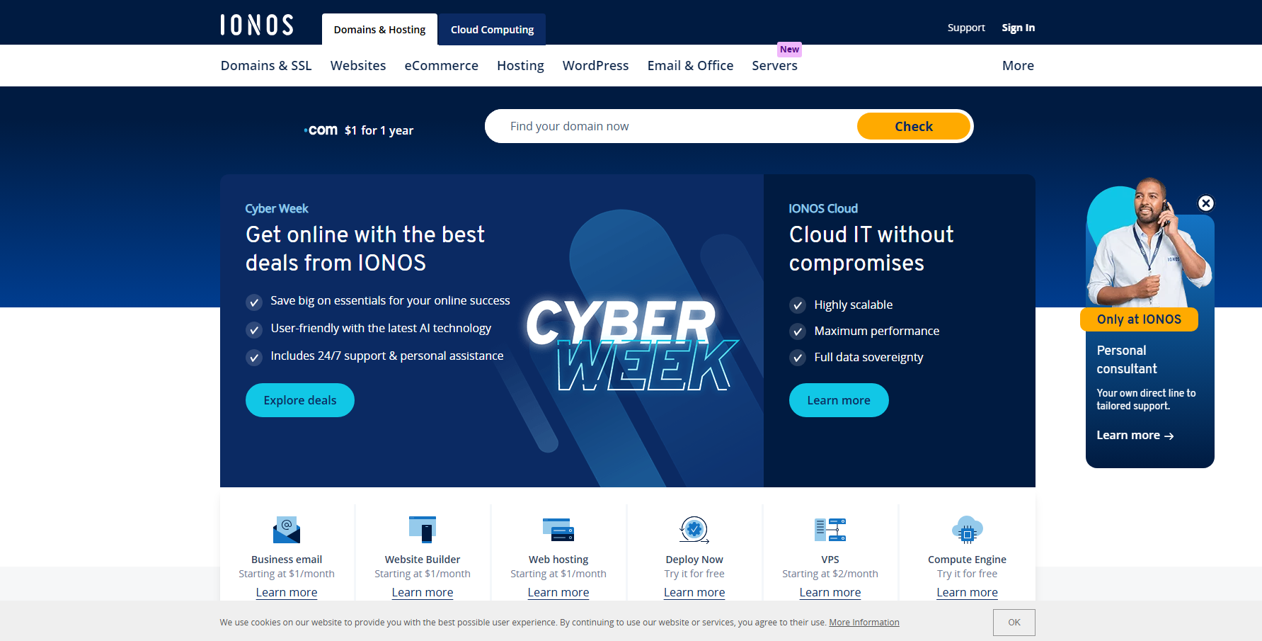 Thành lập từ năm 1988 tại Đức, 1&1 IONOS là một trong những nhà cung cấp dịch vụ hosting nổi tiếng