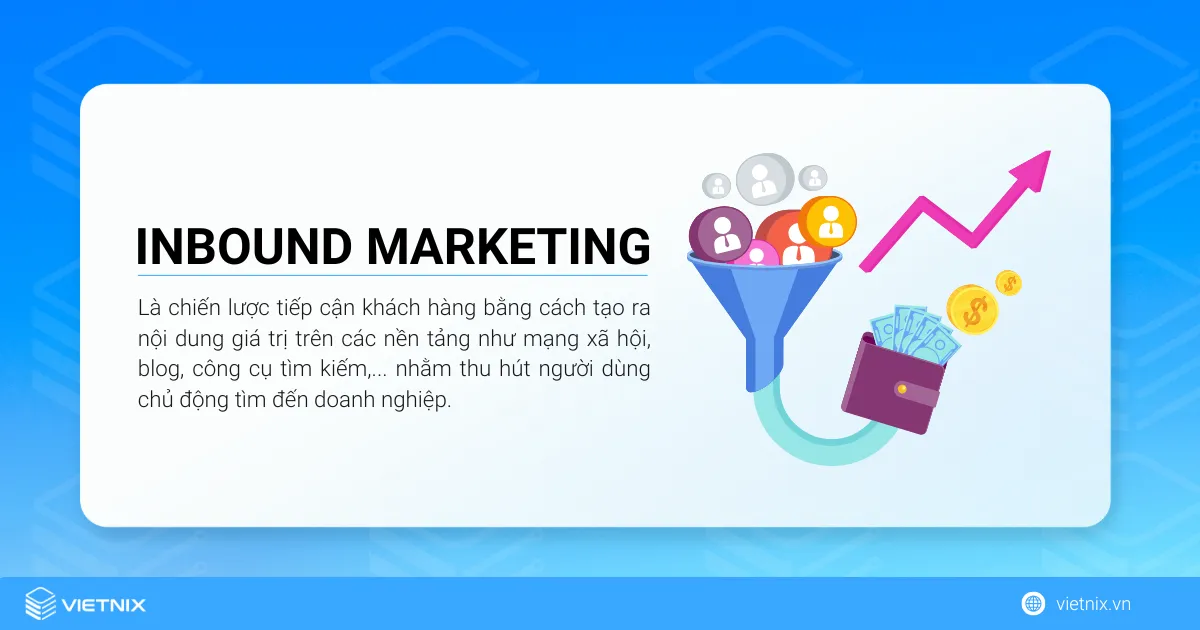 Inbound Marketing là gì? Điểm khác nhau giữa Inbound Marketing và Outbound Marketing là gì? 24 Inbound Marketing là chiến lược tiếp cận khách hàng bằng cách tạo ra nội dung giá trị trên các nền tảng kỹ thuật số
