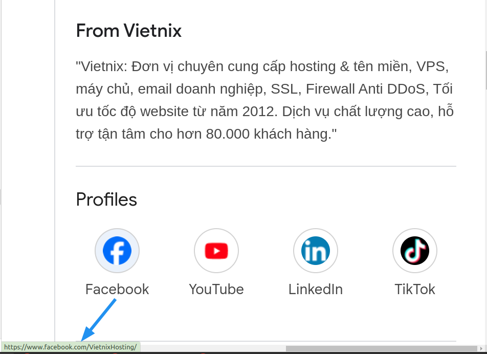 Bước 3: Sử dụng các trang mạng xã hội liên kết (Social Property Linking)