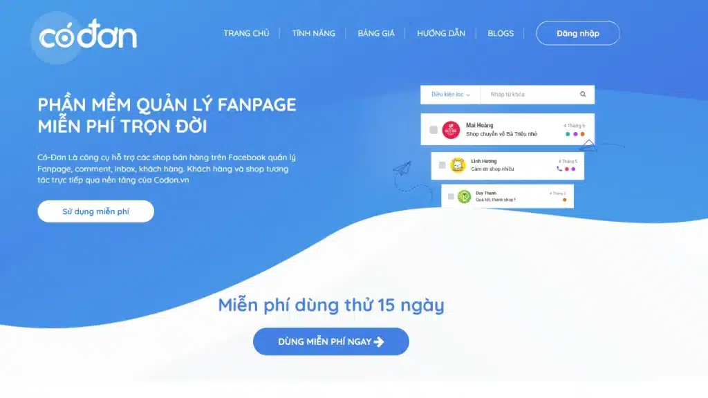 Phần mềm bán hàng Facebook codon