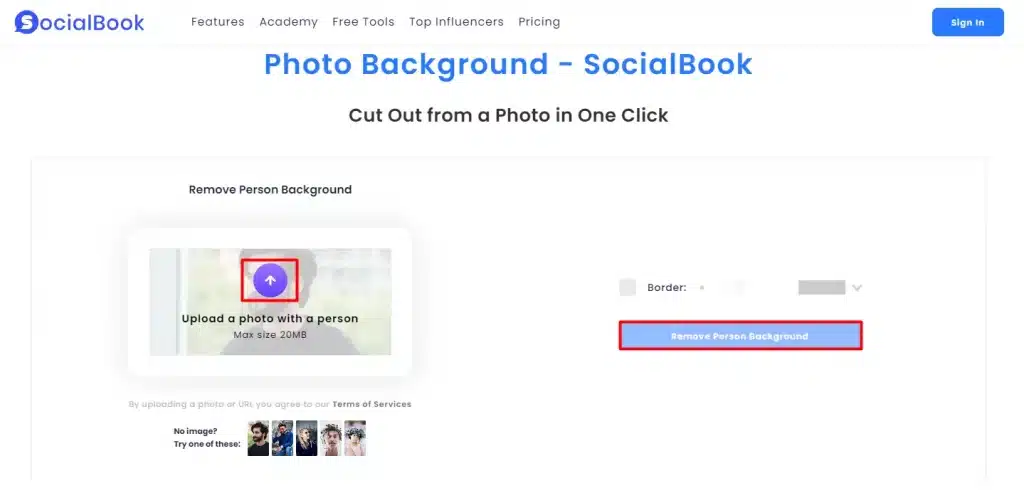 Socialbook – Website tách nền online miễn phí