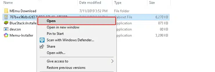 vào file vừa download về