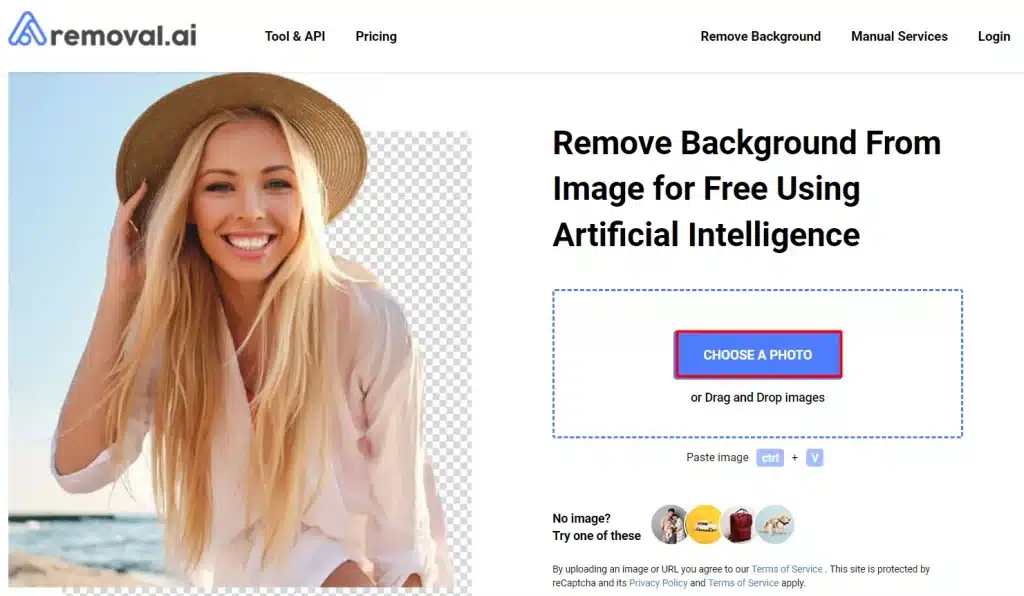 Công cụ xóa phông nền ảnh online Removal.ai