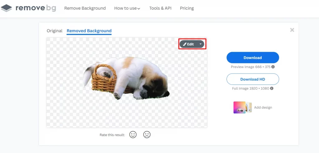 Phần mềm hỗ trợ xóa phông online Remove
