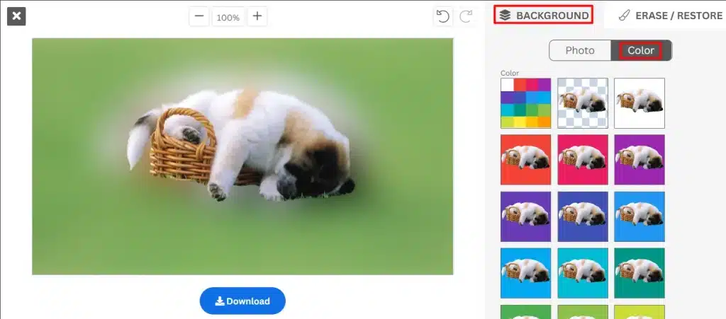 Phần mềm hỗ trợ xóa phông online Remove