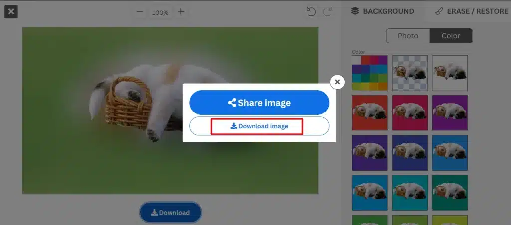 Phần mềm hỗ trợ xóa phông online Remove