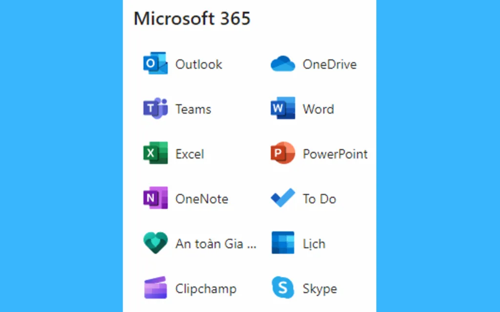 Outlook tích hợp với các trang mạng xã hội phổ biến