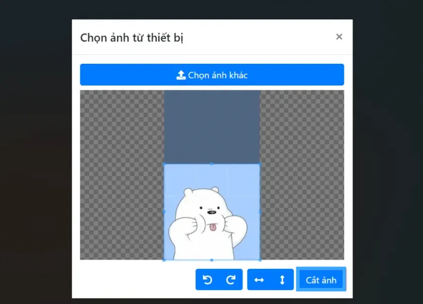 Cách lên tích xanh Facebook đơn giản cho người mới 29 Chọn cắt ảnh