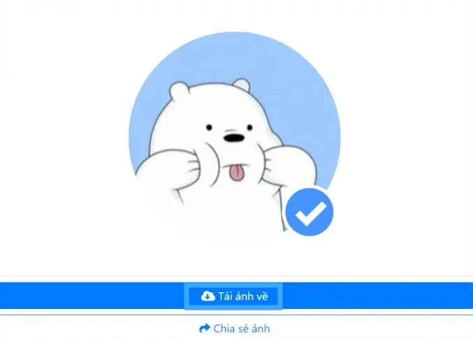 Cách lên tích xanh Facebook đơn giản cho người mới 31 Sau khi hoàn tất, chọn tải ảnh về