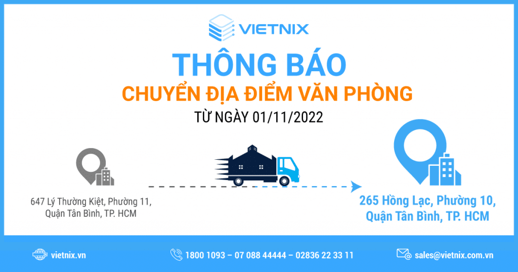 Chuyển địa điểm Văn Phòng