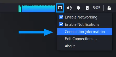 Cách kiểm tra địa chỉ IP trong Linux 17 Chọn Connection Information