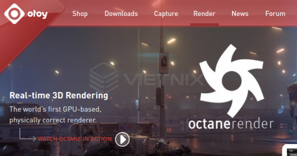 Phần mềm Render Octane Render